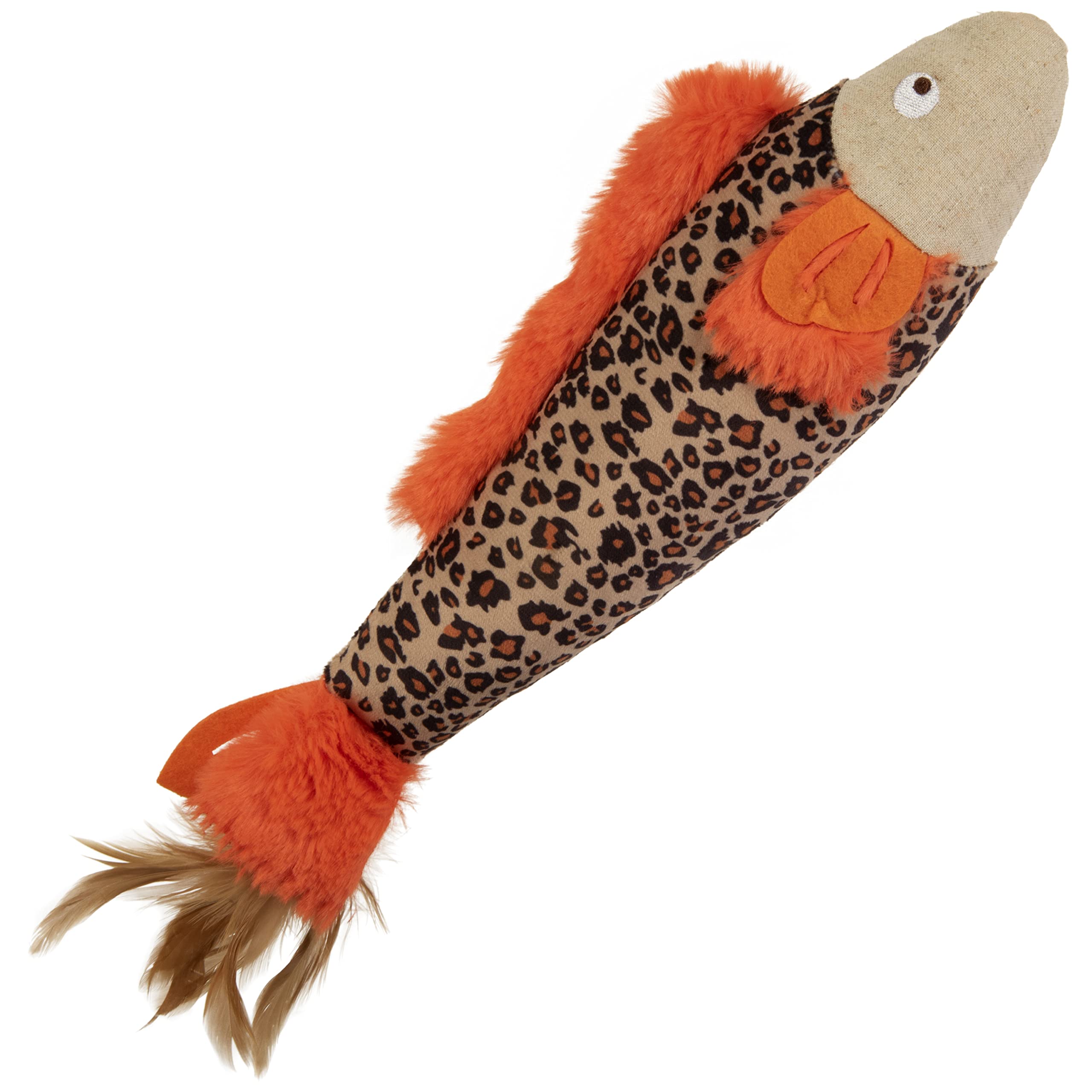 SmartyKat Instincts HappyNip Fin Frenzy, juguete para gatos con plumas para juego activo