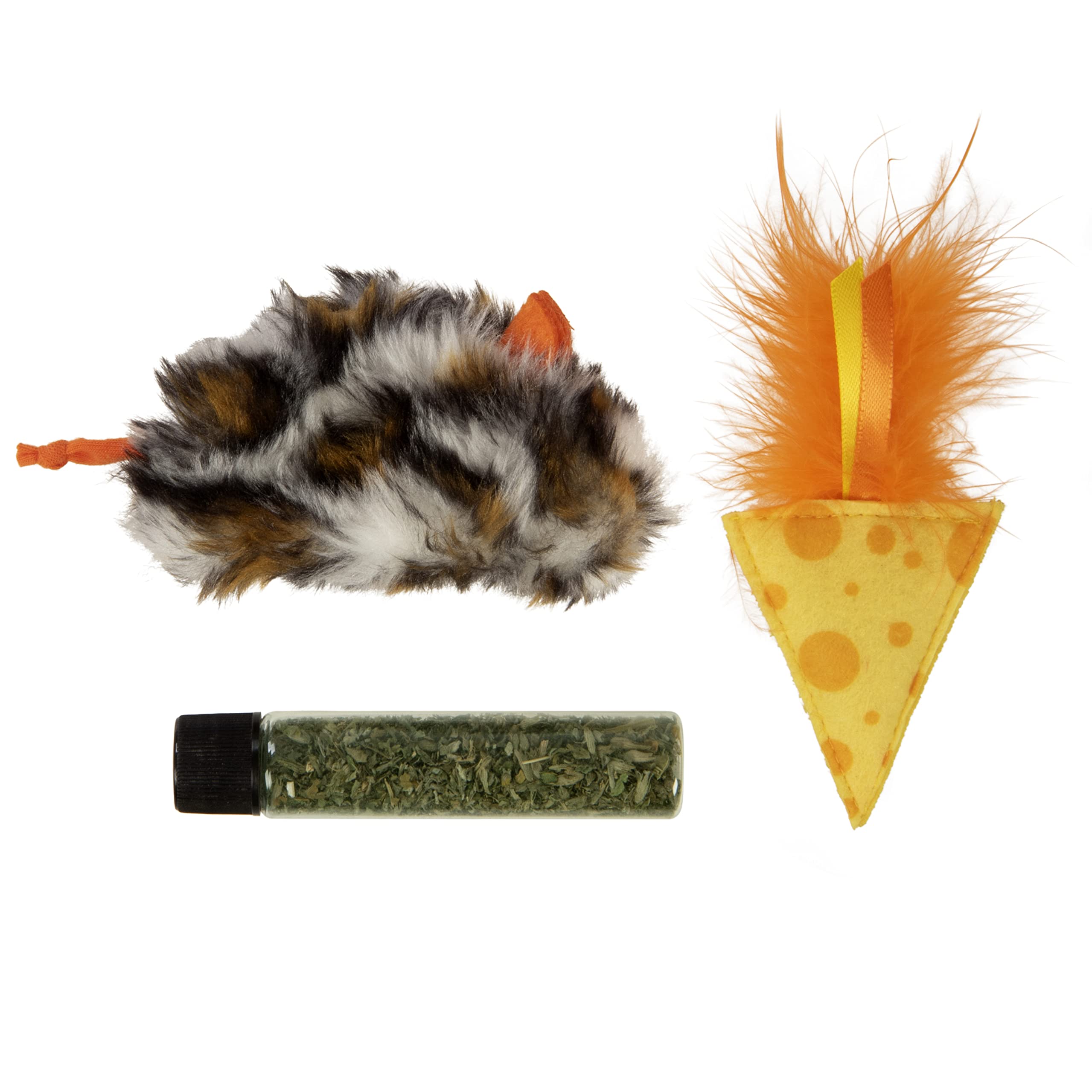 SmartyKat Instincts Mouse N Mate ratón de peluche: estimula juego activo.