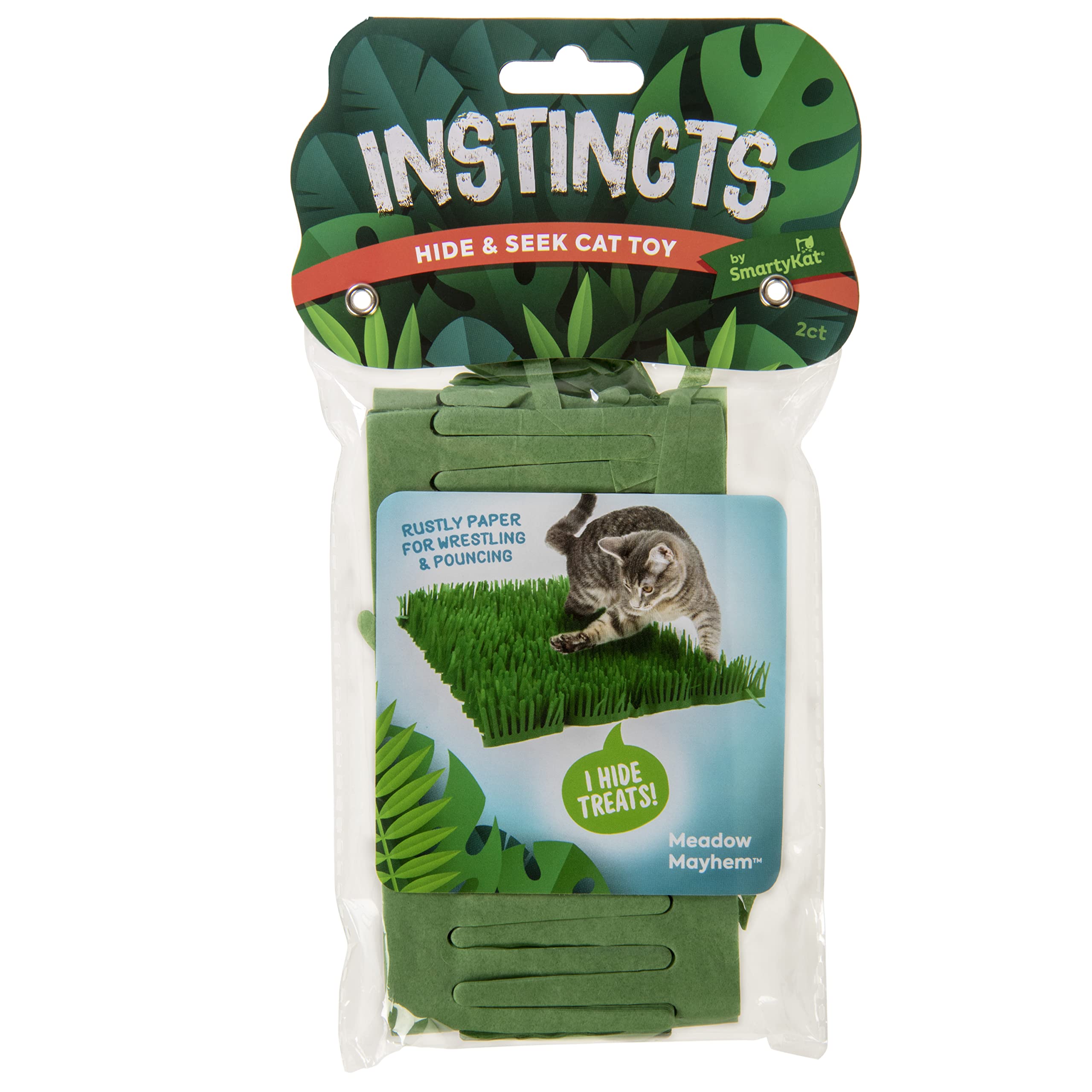 SmartyKat Instincts Meadow Mayhem: efecto susurro para invitar al juego activo del felino