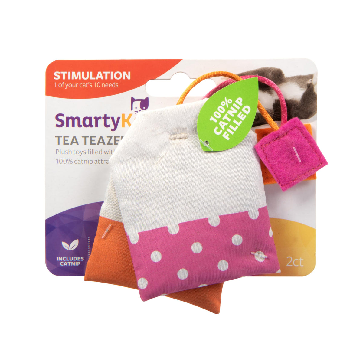 SmartyKat Tea Teazers: set rosa y naranja listo para juego interactivo.