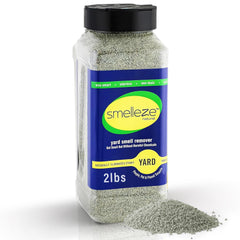 Smelleze eliminador de olor exterior en granulado para patios y jardines.