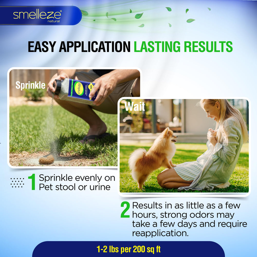Smelleze adecuado para césped natural, césped artificial, grava y concreto.