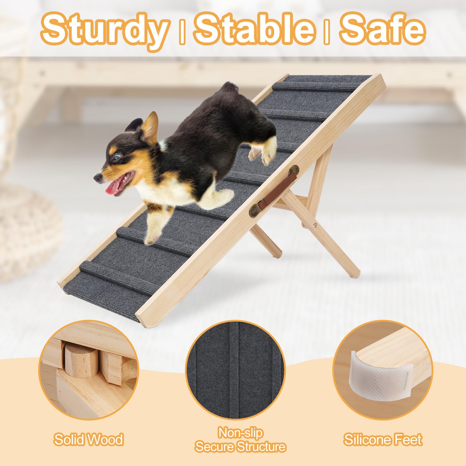 Smilebaby rampa para perro grande en camioneta garantiza viaje seguro.
