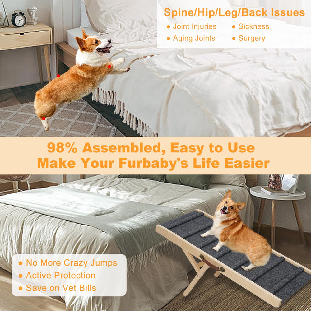 Smilebaby rampa para perro grande plegable, fácil de guardar.