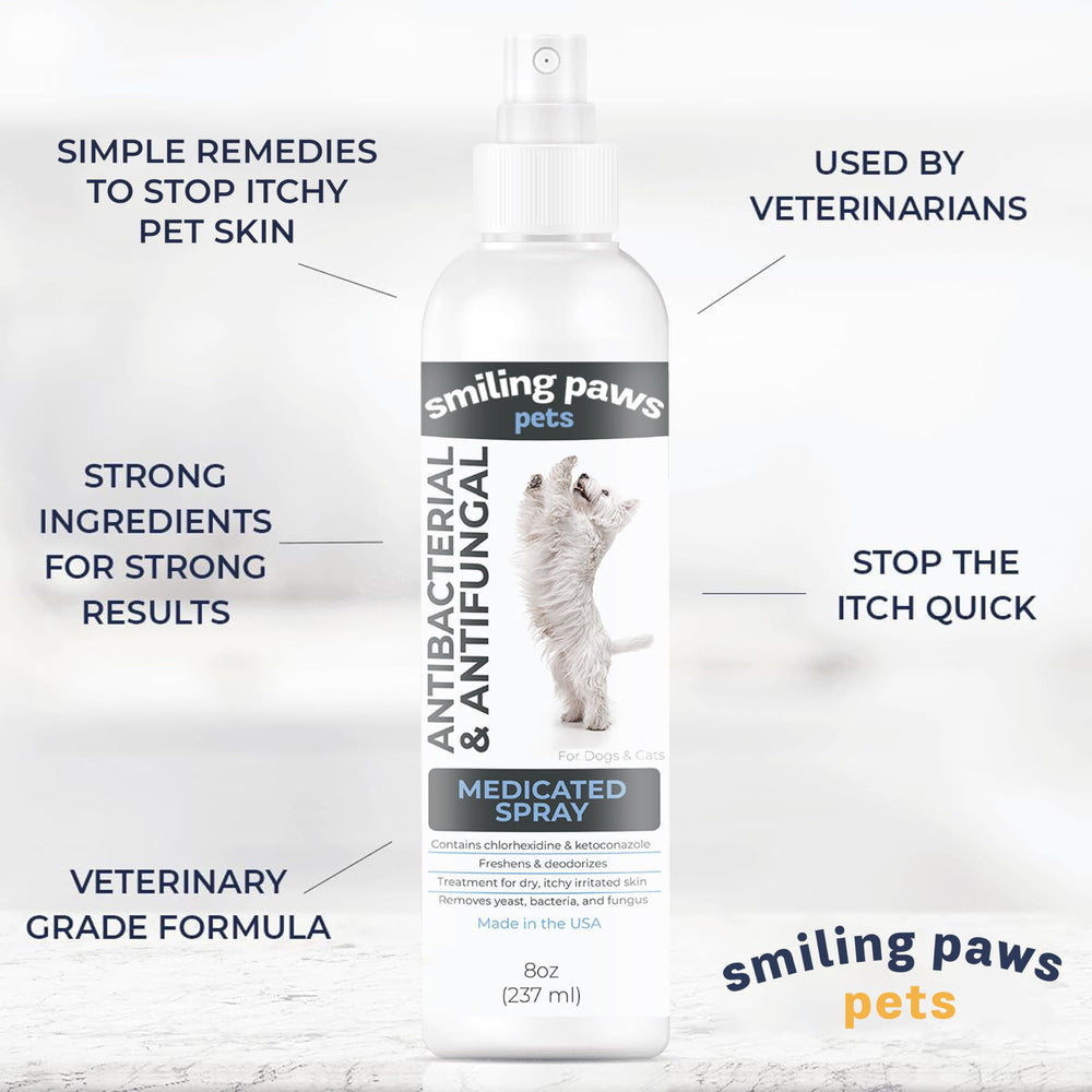 Smiling Paws Pets, aplicación con atomizador, cobertura uniforme para el pelaje.