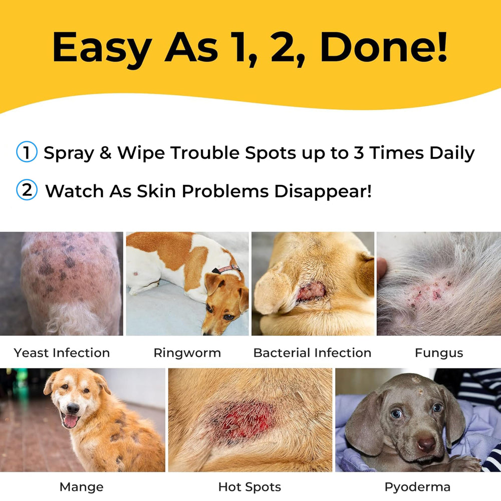 Smiling Paws Pets, uso para perros y gatos, cuidado rápido de irritaciones.