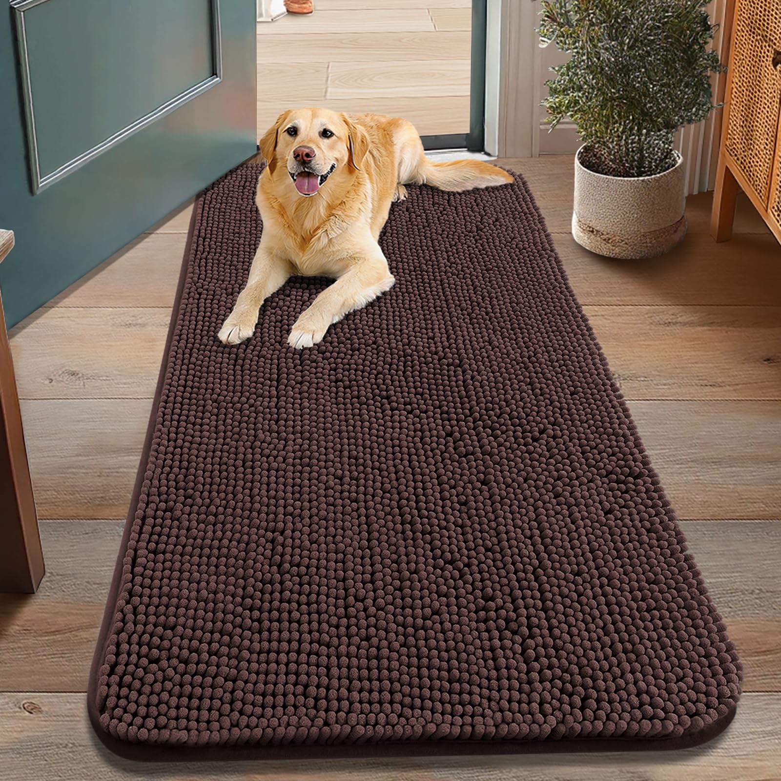 Alfombra Smiry para la entrada de perros con absorción de humedad.