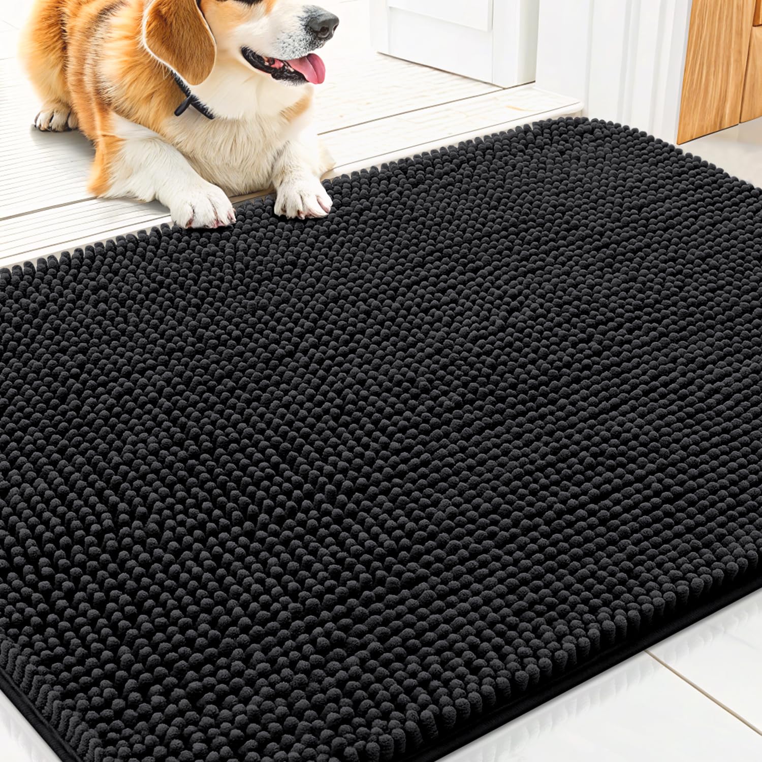 Smiry alfombra para puertas; patas húmedas, absorbe humedad y evita charcos.