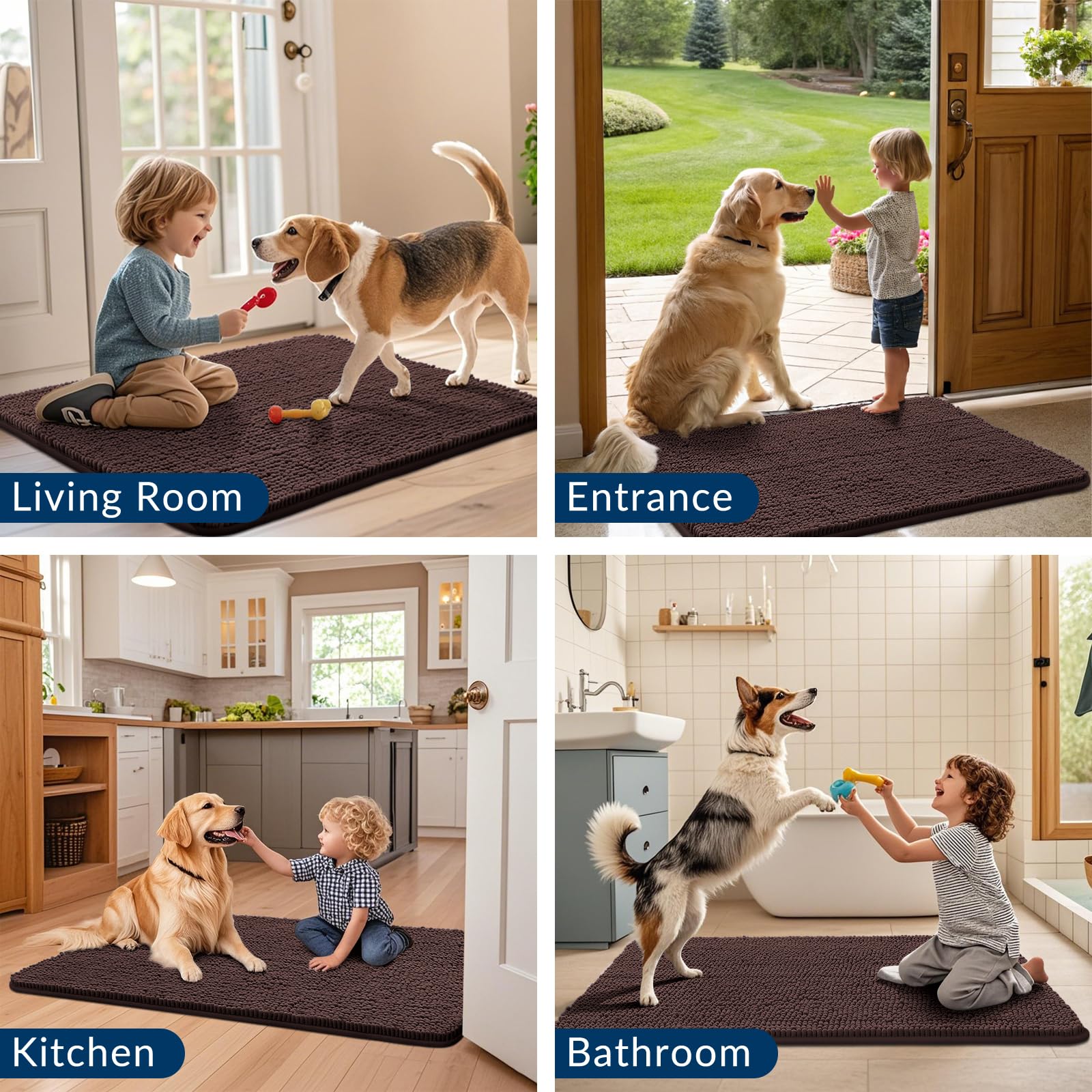 Alfombra Smiry multiuso para diferentes espacios interiores.
