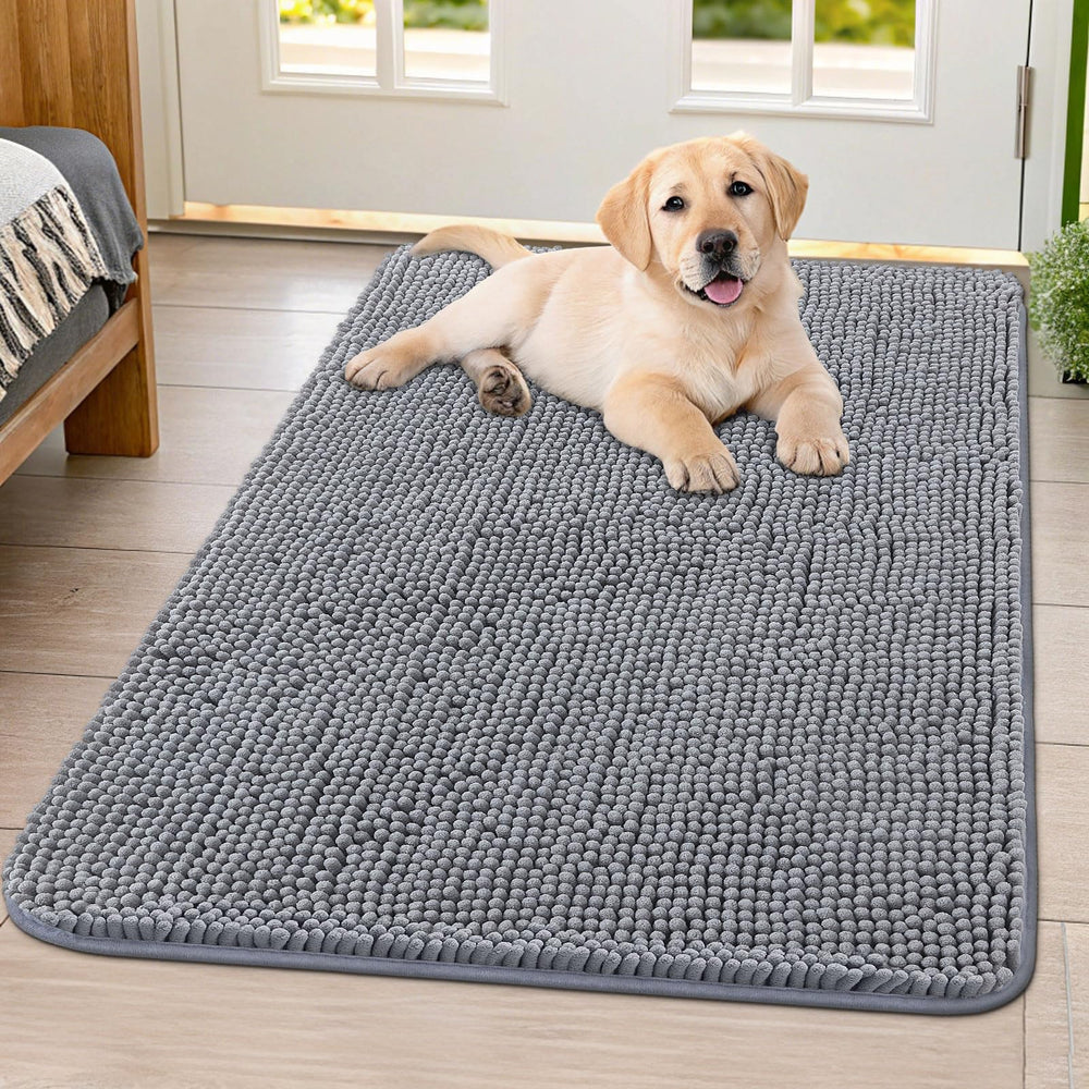 Smiry alfombrilla para perros con patas mojadas en la entrada, ayuda a secar y evitar charcos