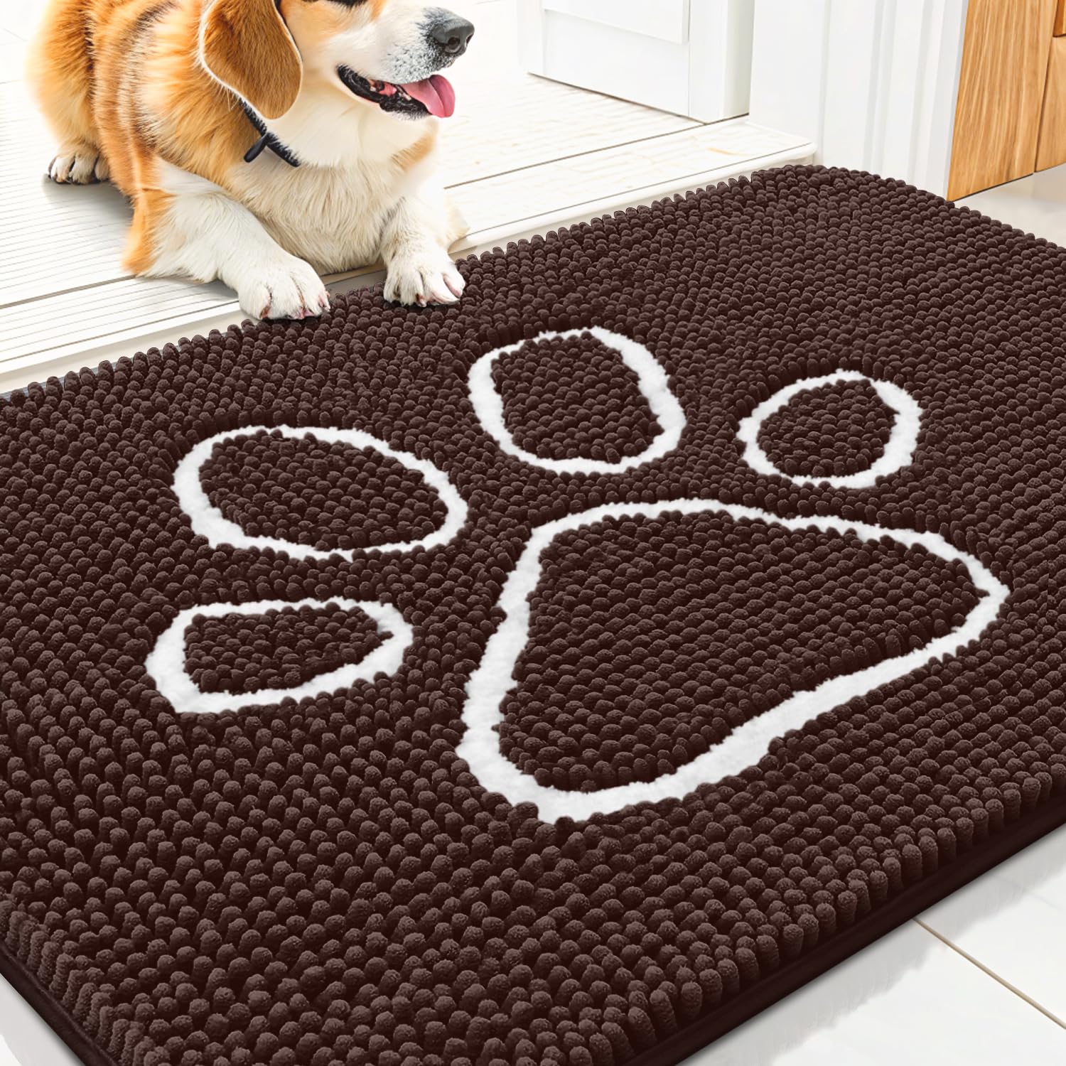 Alfombrilla Smiry para la puerta, ideal para perros mojados y evitar suciedad.