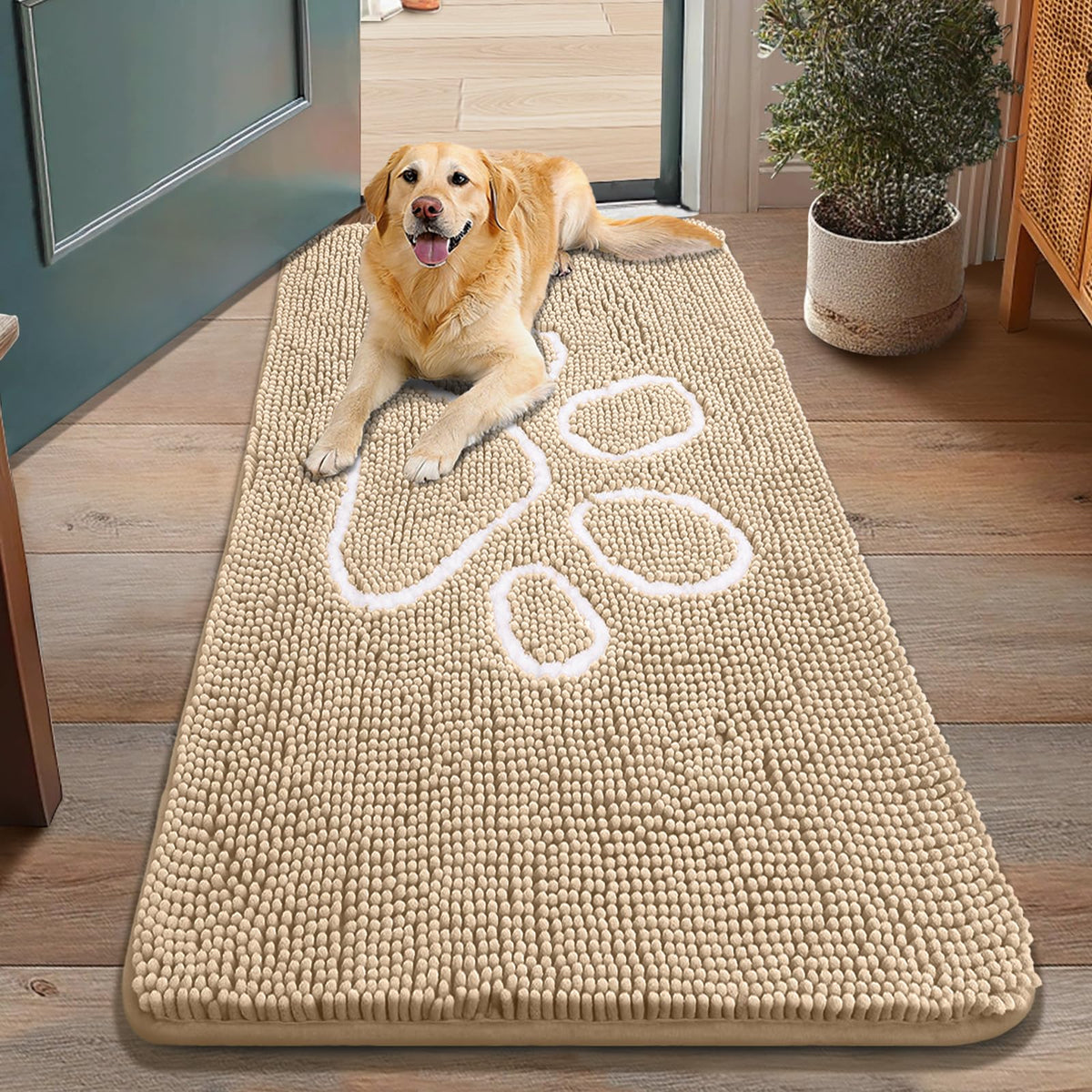 Smiry felpudo para perros con patas sucias absorbe humedad y evita goteos