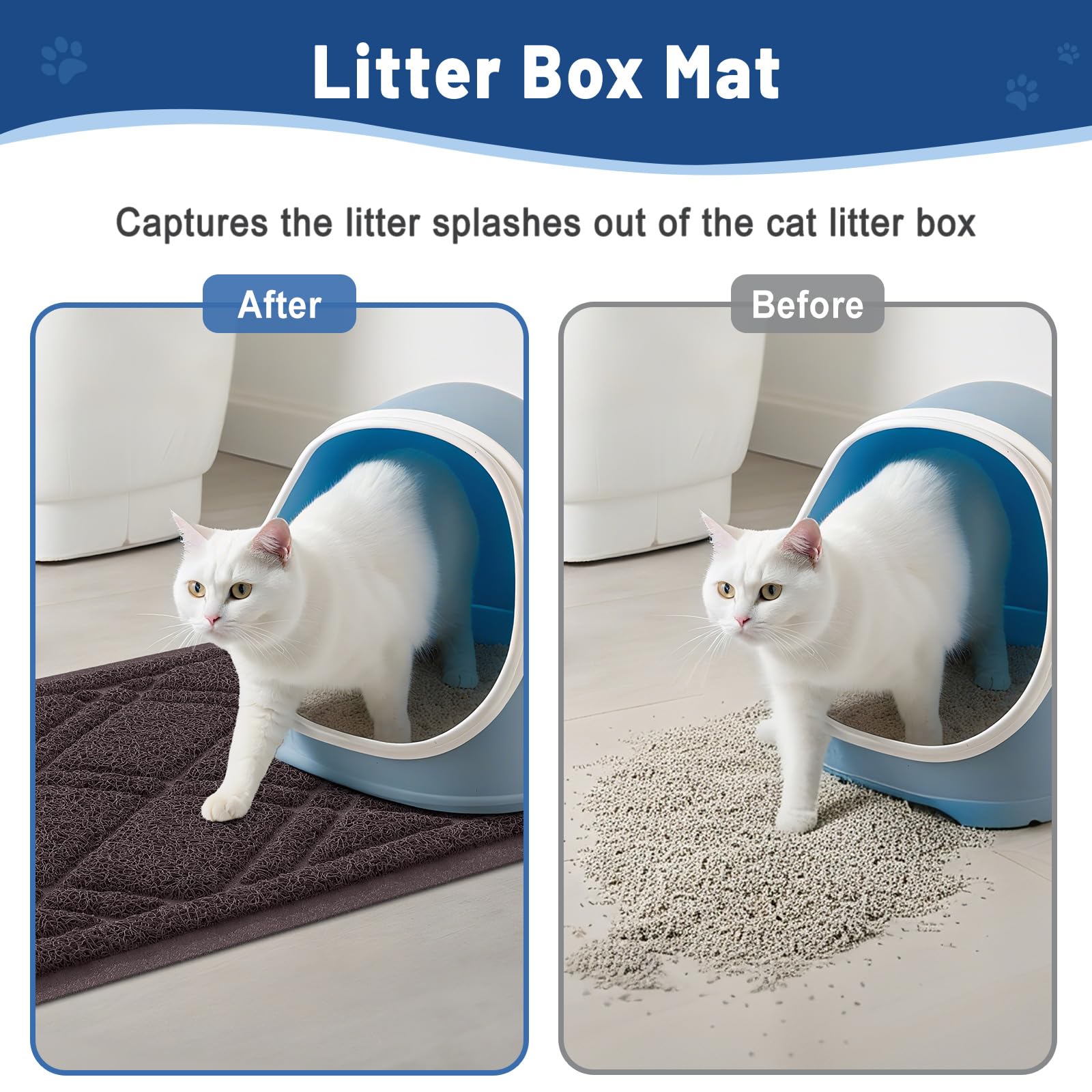 Smiry tapete duradero y cómodo protege patas del gato y el suelo.