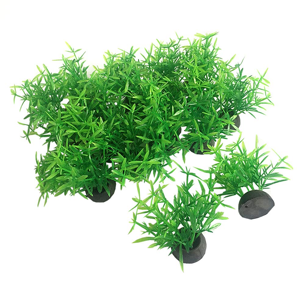 Smoothedo-Pets planta acuario mini verde 1 pulgada, refugio natural para pez dorado