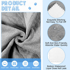 Manta impermeable SmoothNovelty con cobertura, gris, evita derrames en jaula