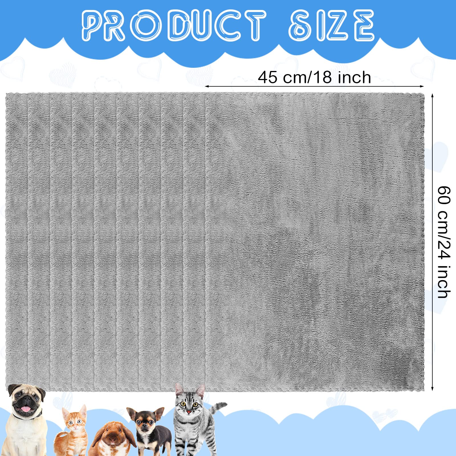 SmoothNovelty manta de felpa para jaula, cálida y transpirable para mascotas pequeñas