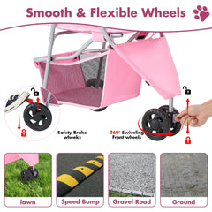 SMUG Carrito de paseo para mascotas, cesto de almacenamiento para objetos.