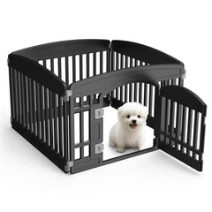 SMUG jaula perro 4-panel 24in: espacio seguro para interiores.