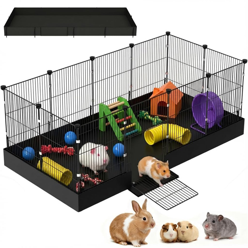 SNAAT jaula cobaya con forro impermeable exterior protege mordiscos y facilita la limpieza