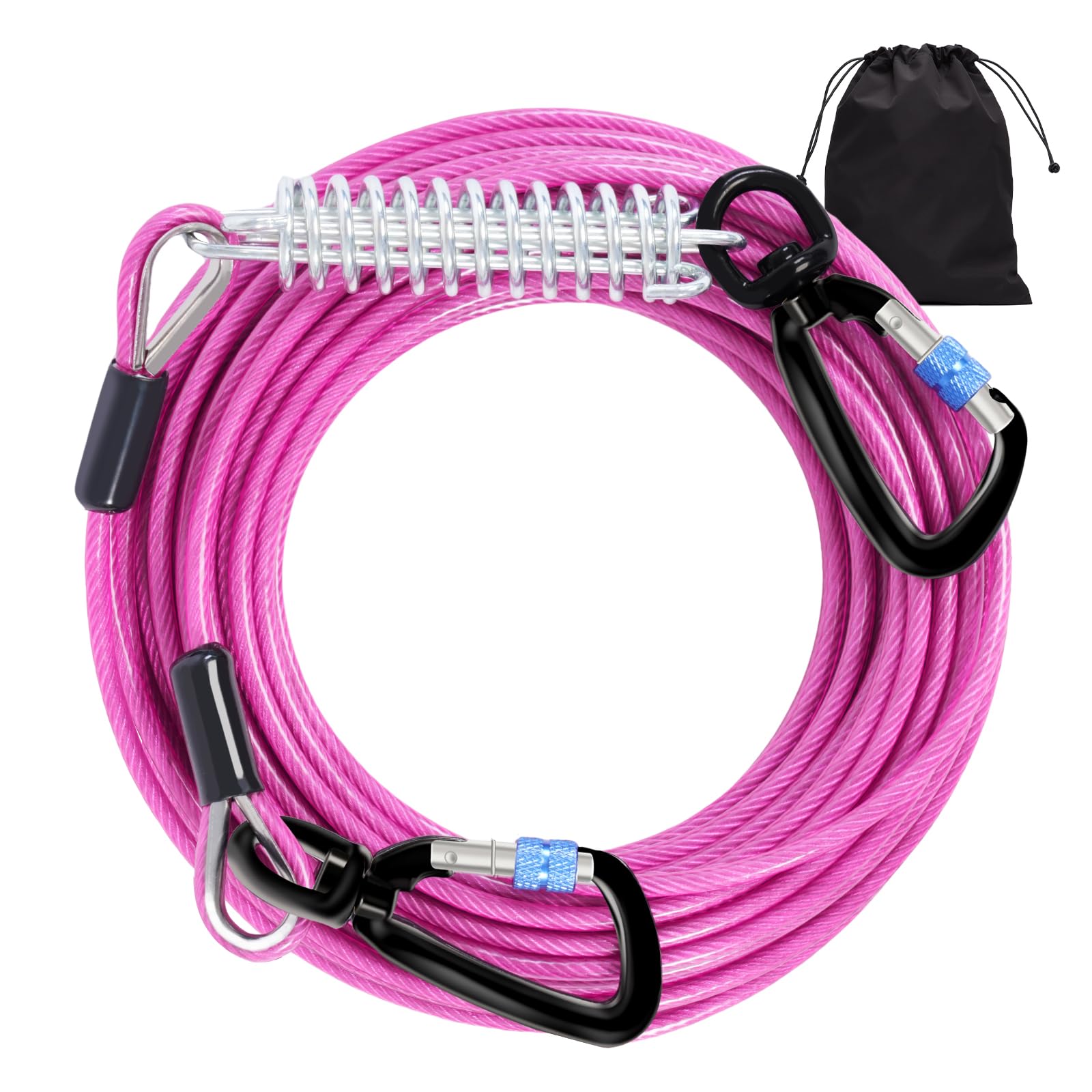 Snagle Paw cable con cierre giratorio 360 para evitar enredos y libertad segura.