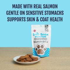 Ingrediente principal: salmón real en Snif-Snax sin aditivos.