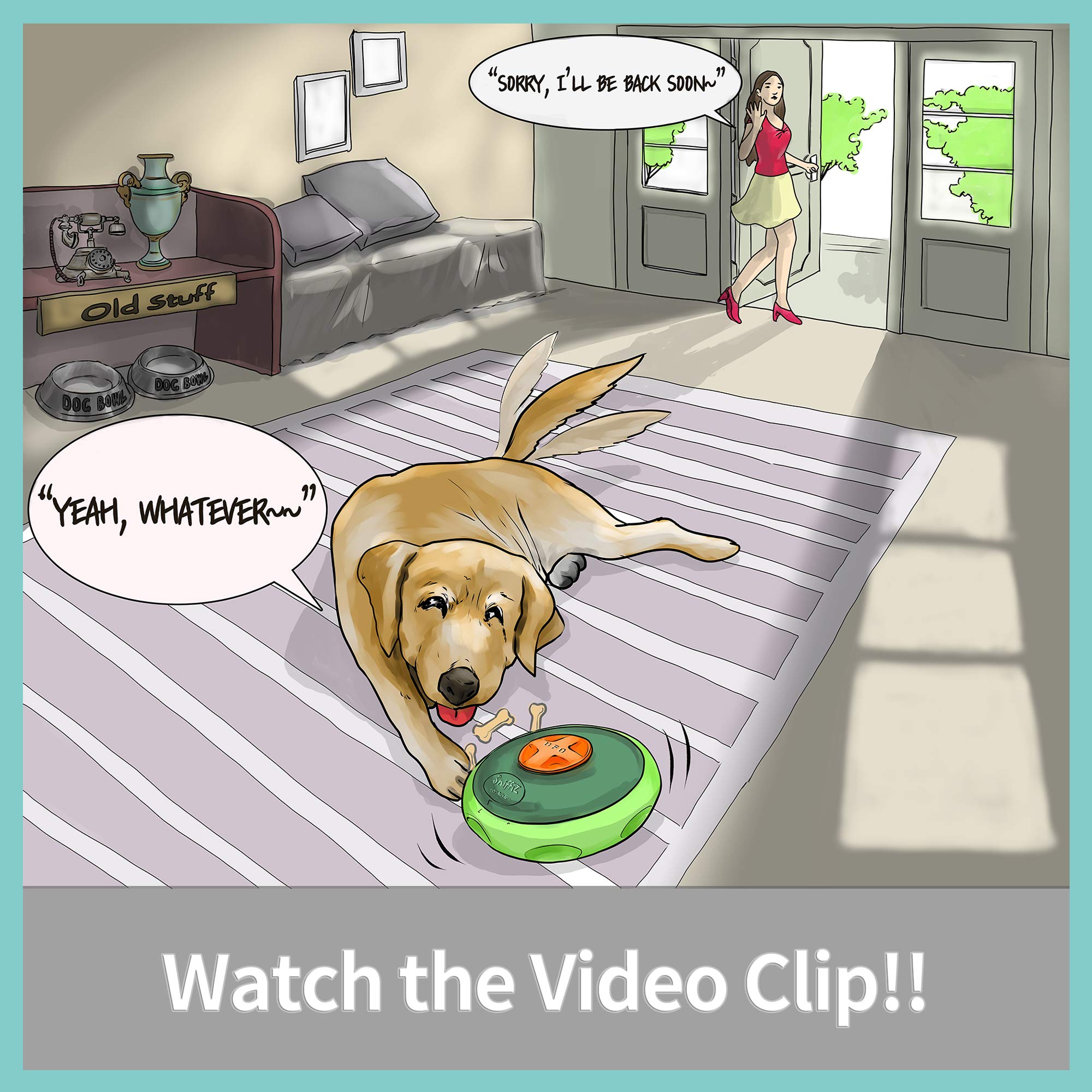 SmellyUFO de Sniffiz, juego de rompecabezas con dificultad ajustable para perros curiosos.