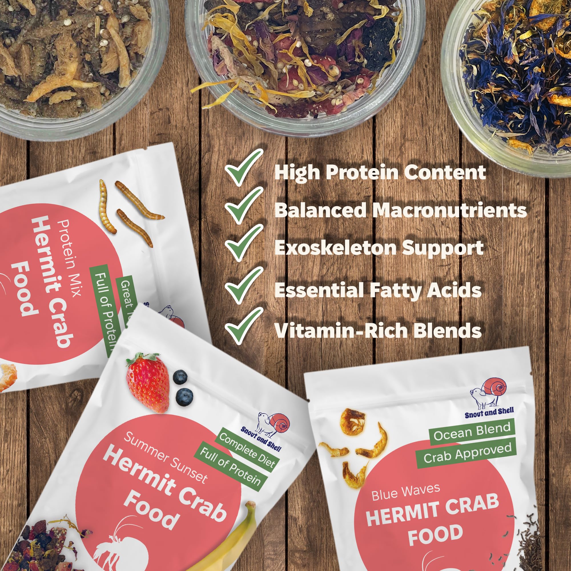 Snout and Shell: superalimentos marinos para caparazón fuerte