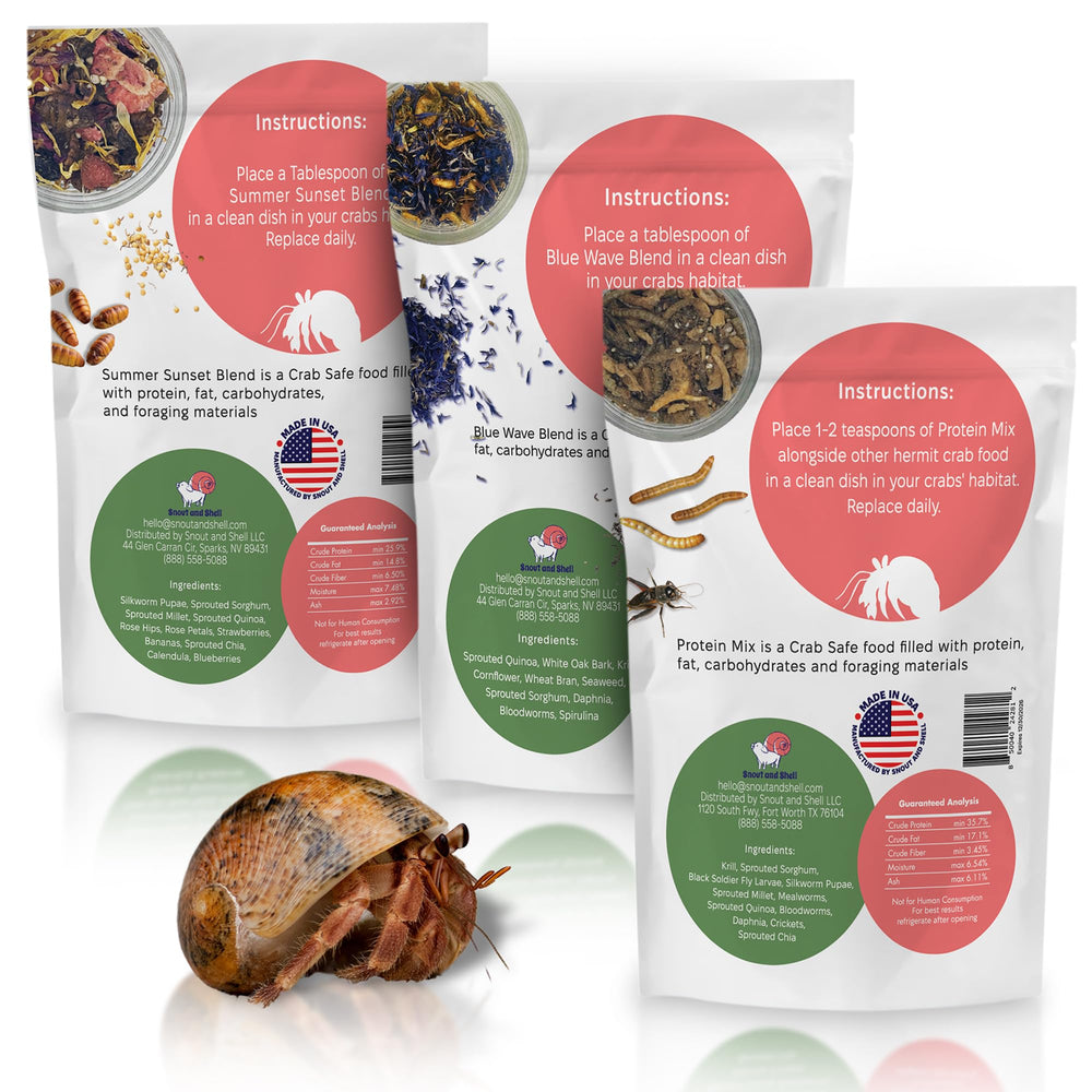 Snout and Shell: diversidad para crías y adultos, dieta natural