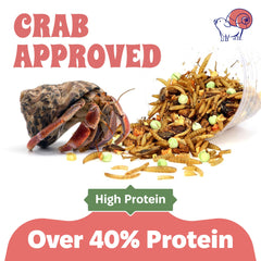 Snout and Shell Crabby Bug Blend ingrédients entiers vers larves et legumes