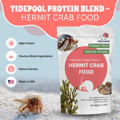 Snout and Shell Tidepool Protein Blend, mezcla marina natural para crecimiento saludable.