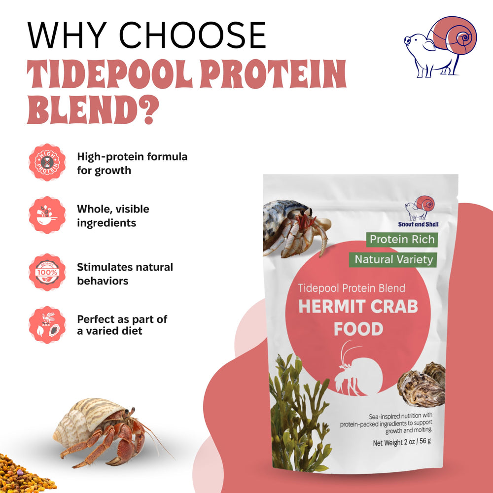 Snout and Shell Tidepool Protein Blend hecho en EE.UU. con altos estándares.