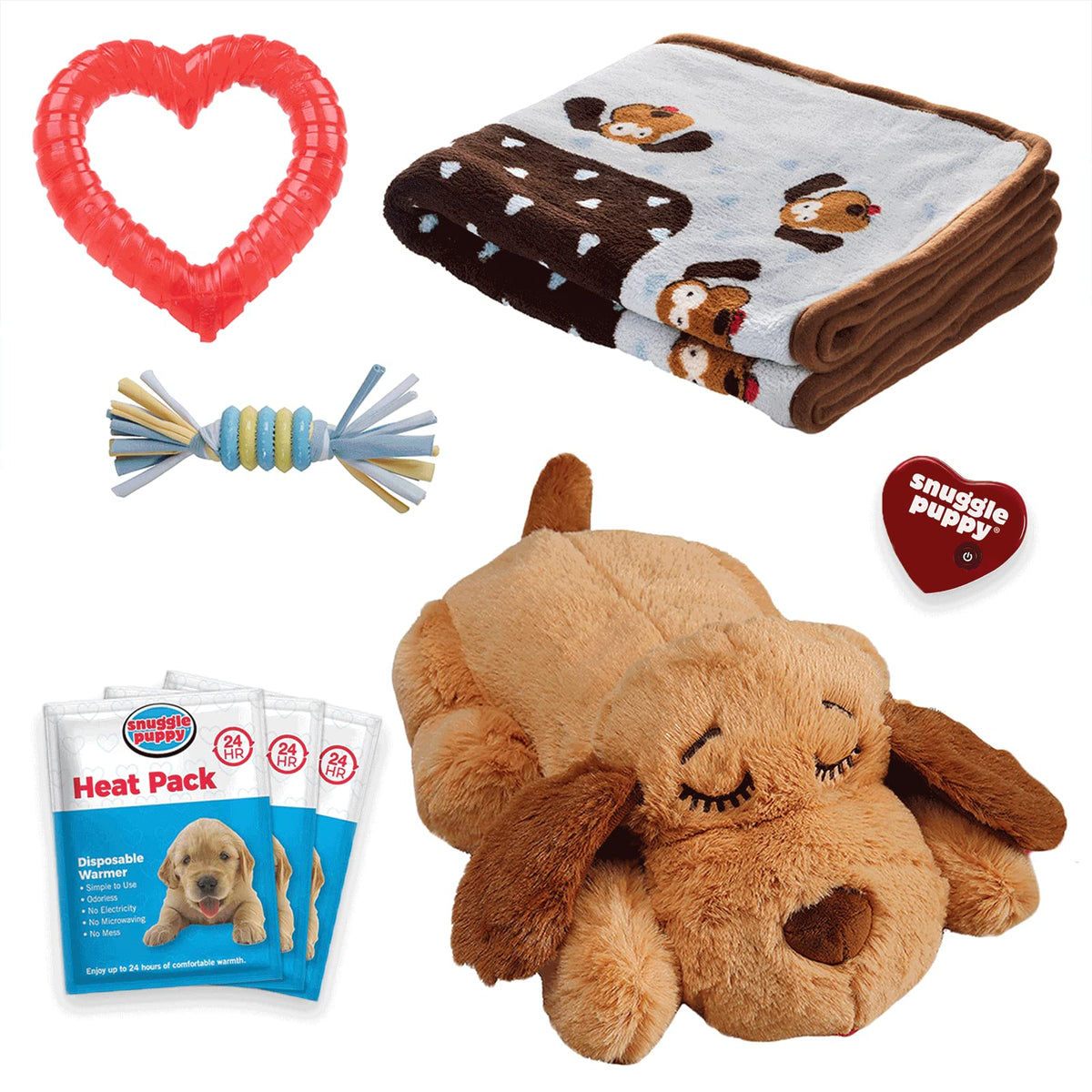 Snuggle Puppy latido real para cachorros y sueño tranquilo.