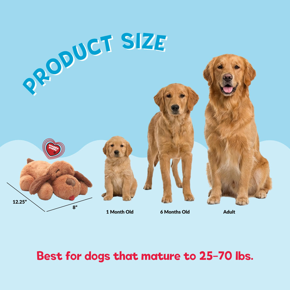 Snuggle Puppy Original Biscuit con bolsa de calor removible para confort adicional.