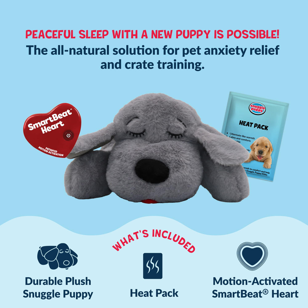 Snuggle Puppy es lavable a máquina para limpieza fácil.