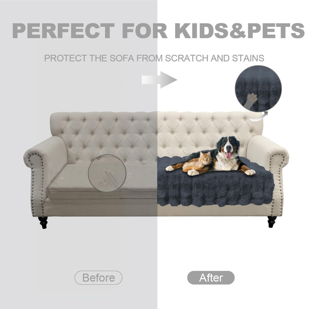 Snugglesinto: base antideslizante para sofá mantiene la funda en su lugar.