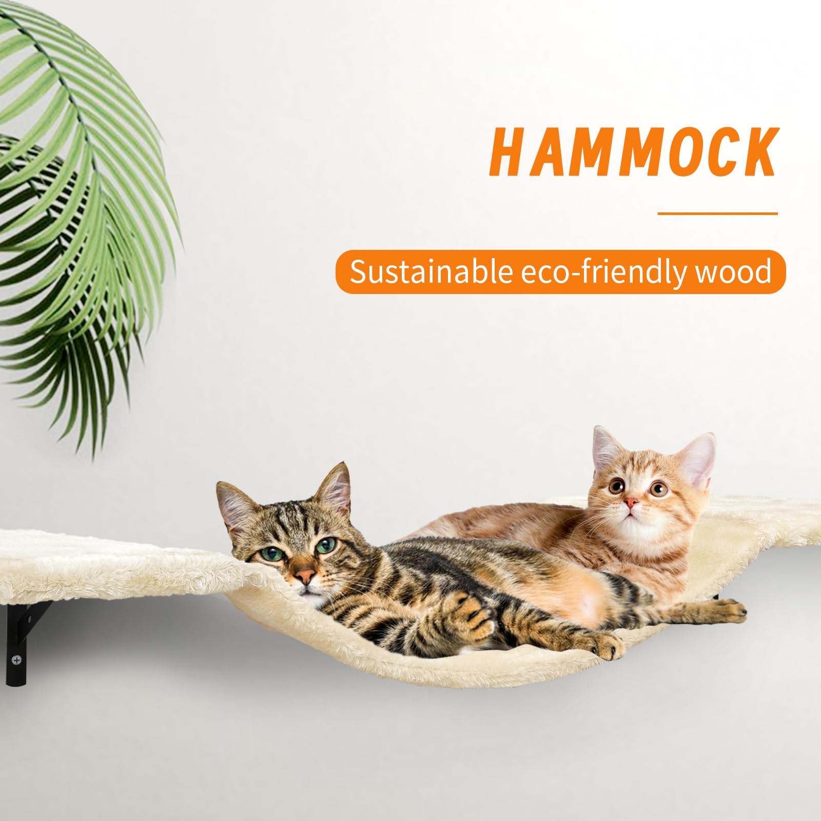 Sobly hamaca de gato en madera, momento de relajación elevado.