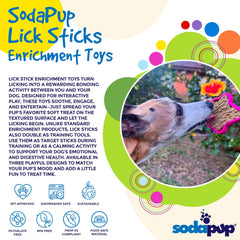 SodaPup Lick Sticks eToy ideal para entrenamiento y refuerzo.
