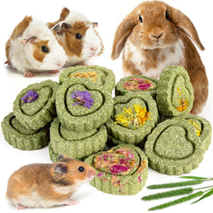 Sofier tortas heno Timothy original para conejos y roedores, favorecen masticación natural