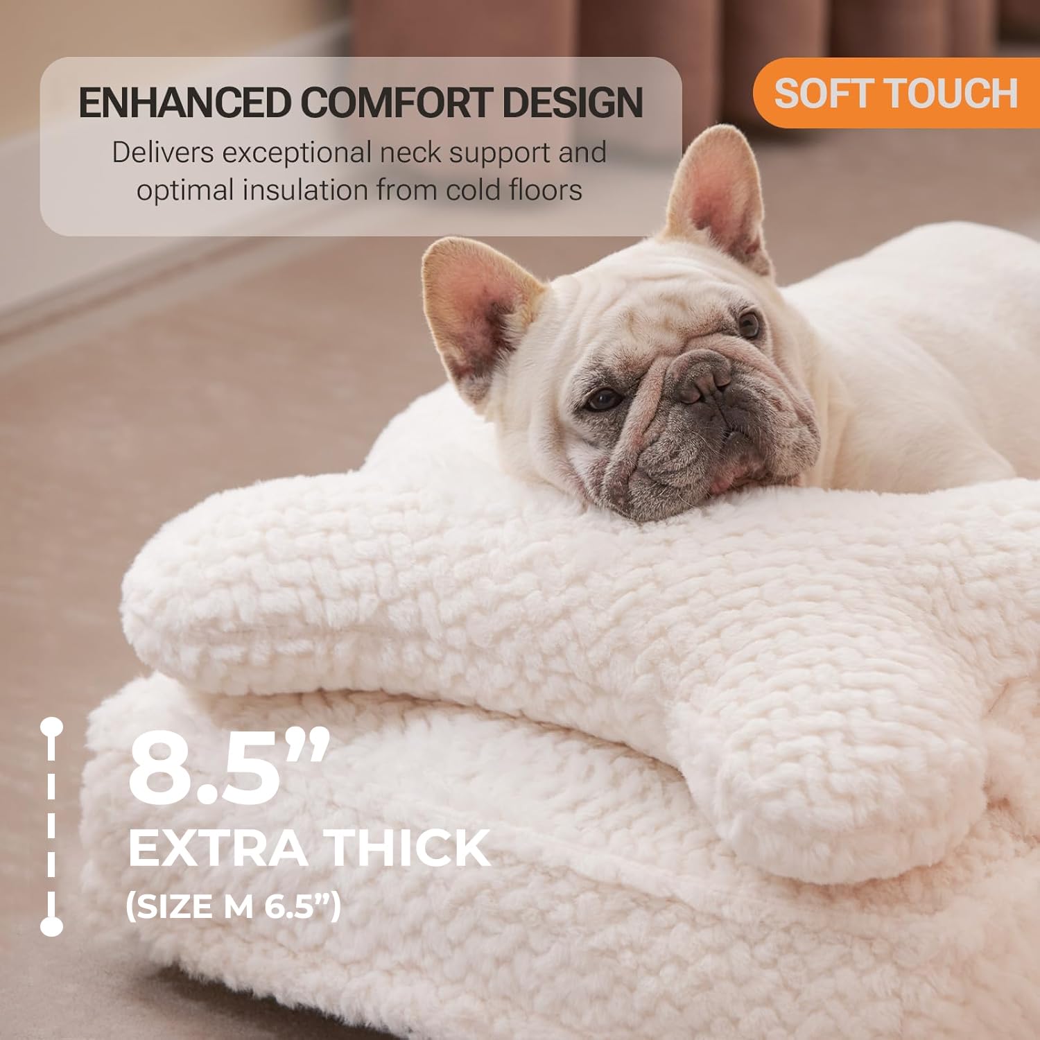 Soft Touch cama con acolchado de 6 pulgadas para mayor confort.