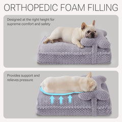 Soft Touch cama para perros, funda impermeable y lavable para limpieza rápida