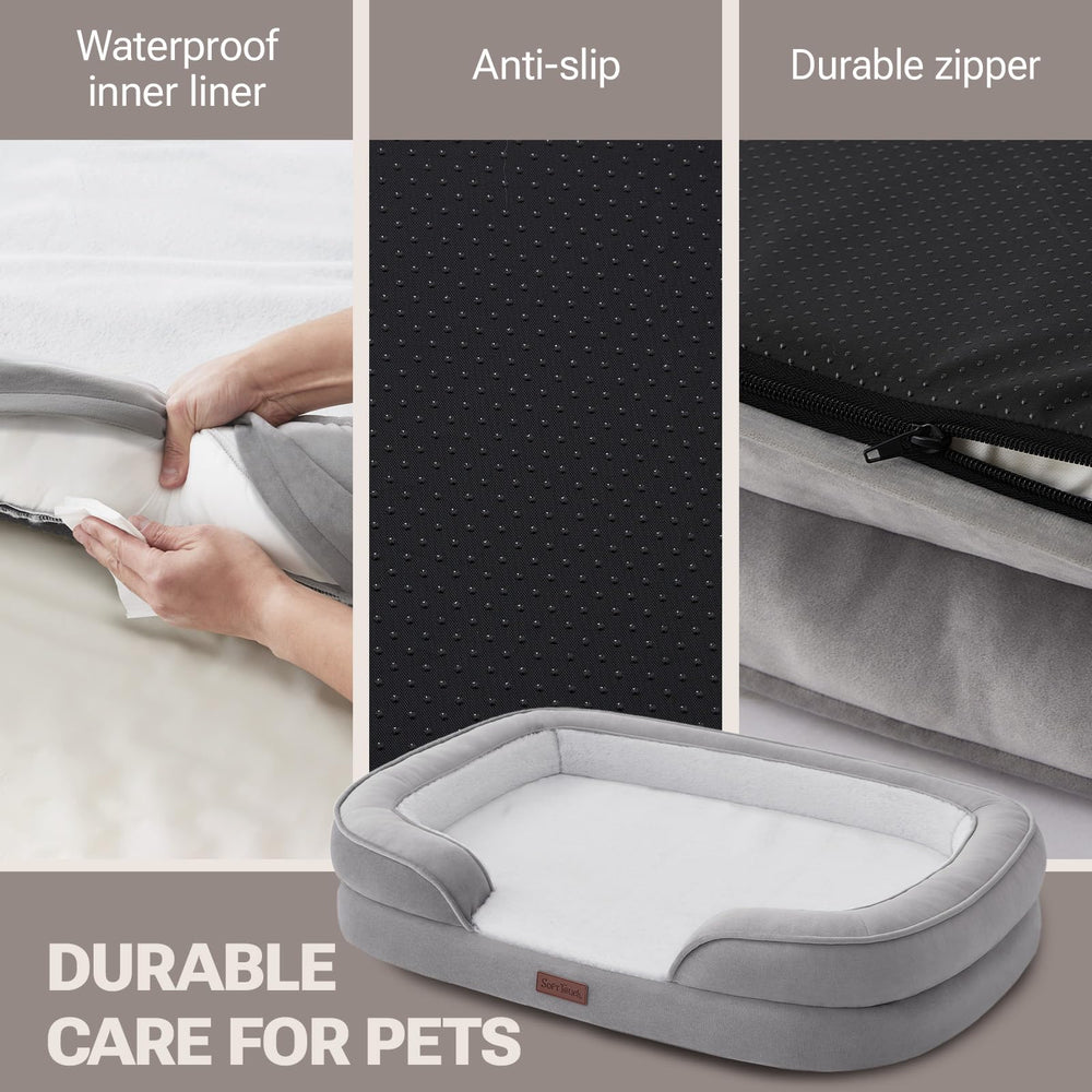 Soft Touch forro impermeable gris, protege la espuma ante derrames y manchas.