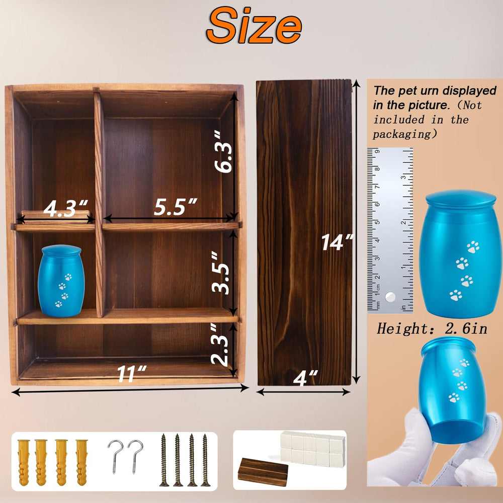 Sofunii interior con estantes ajustables para organizar recuerdos