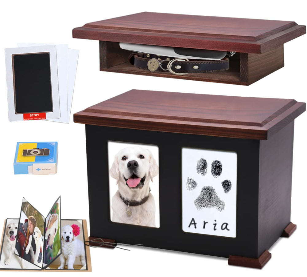 Sofunii urna para perro: huellas y kit de recuerdo para preservar memorias.