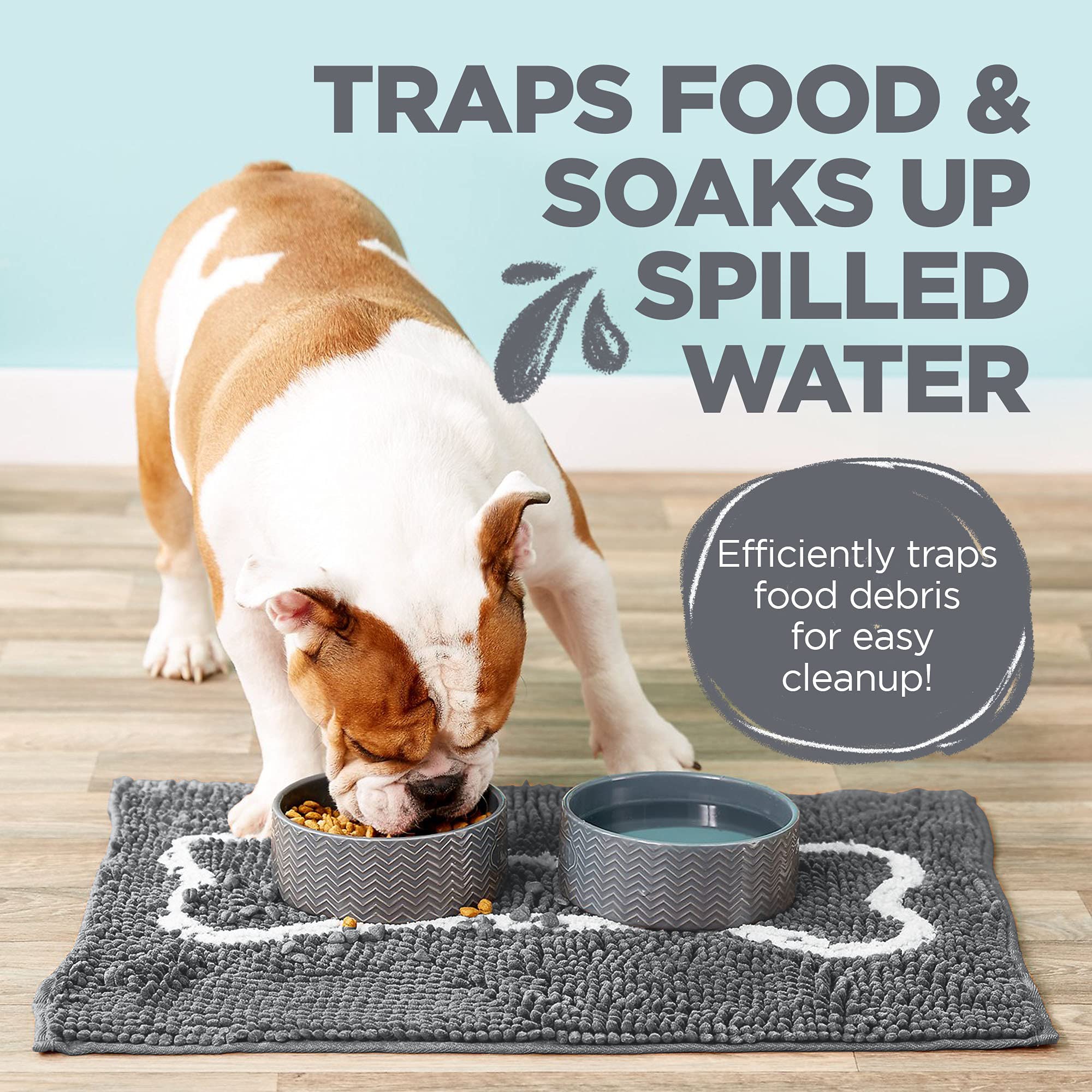 Soggy Doggy Slopmat base antideslizante para mantener los comederos en su sitio.