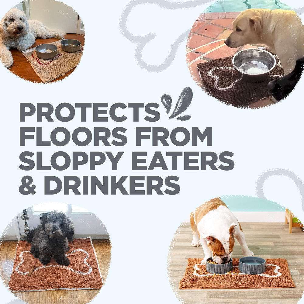 Soggy Doggy Slopmat chenille suave cuida las patas de tu perro.