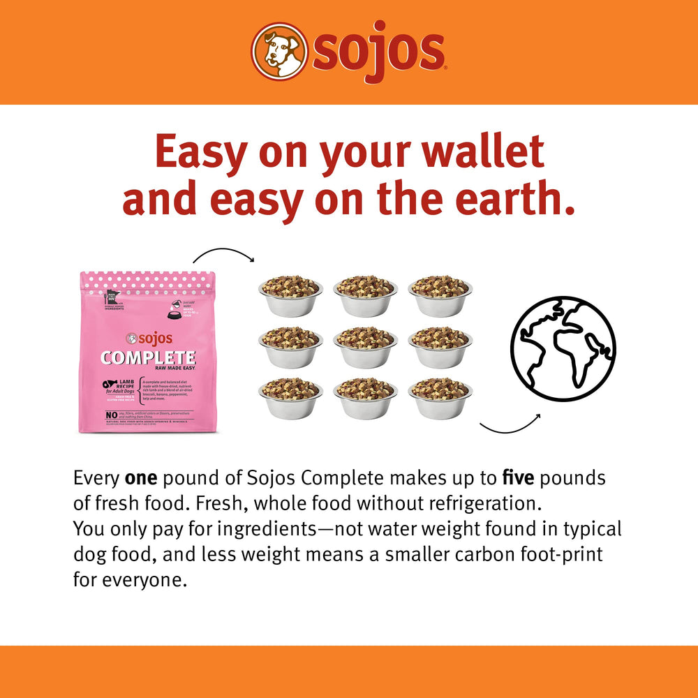 SOJOS alimento perro sin cereales: fórmula sin granos para sabor natural.