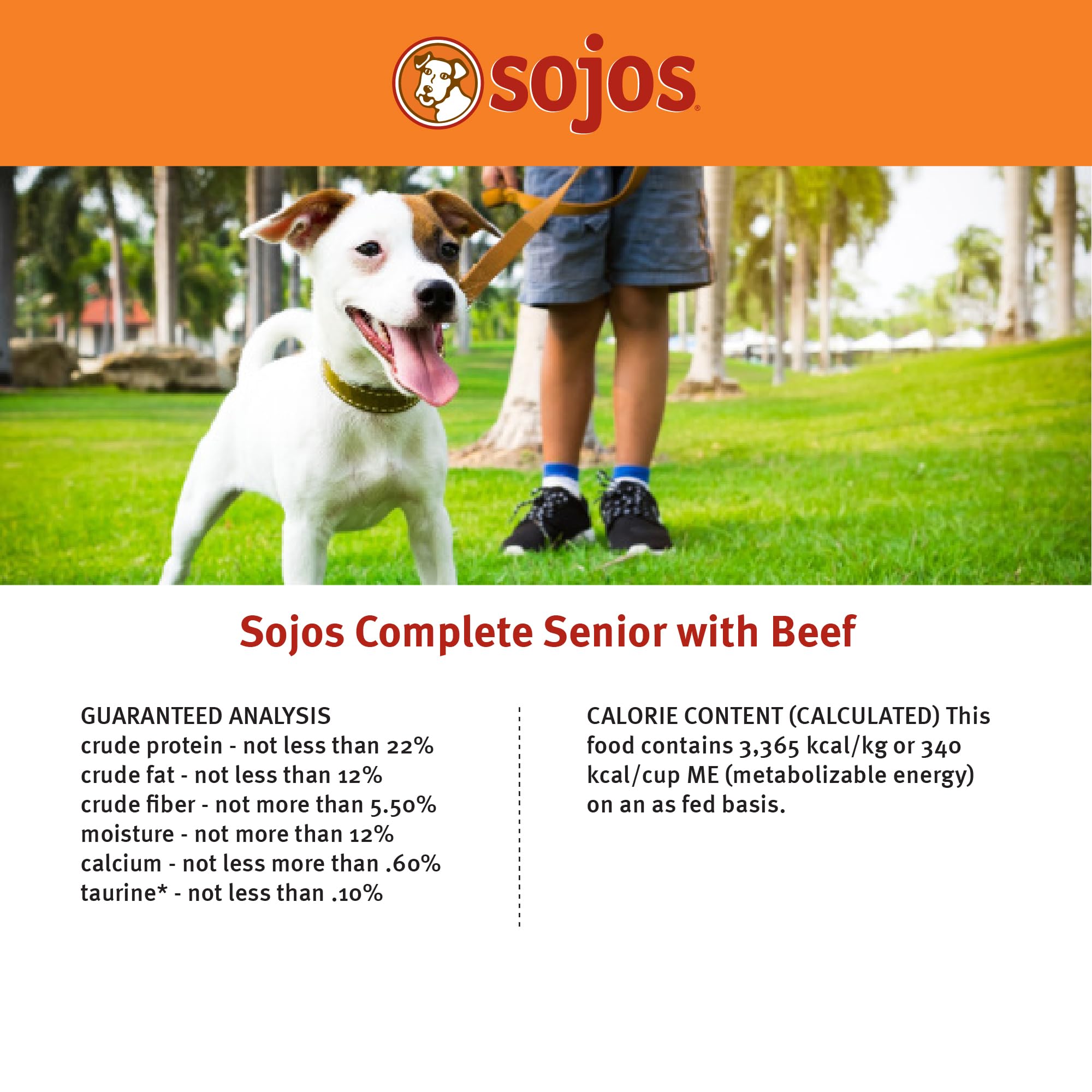 Sojos completo alimento crudo de res para perros adultos