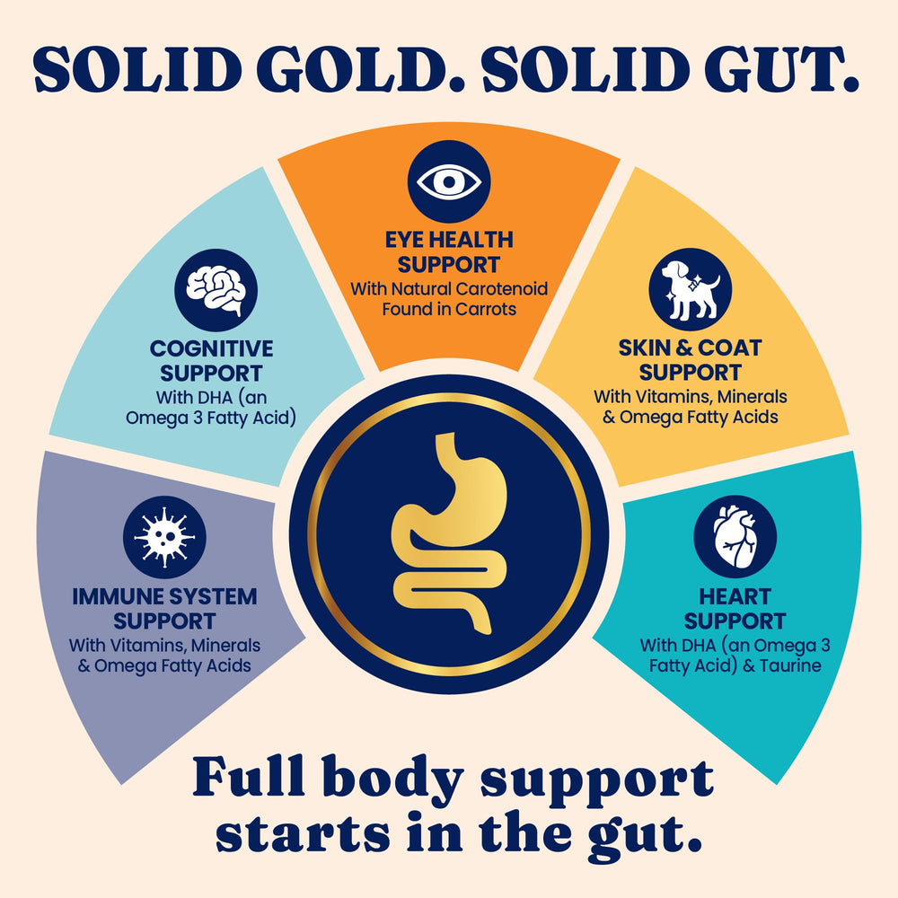 Solid Gold huevo-entero: aminoácidos para metabolismo saludable.