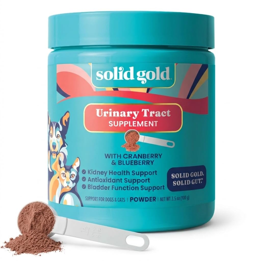 Solid Gold Berry Balance: bote del suplemento para salud urinaria canina.