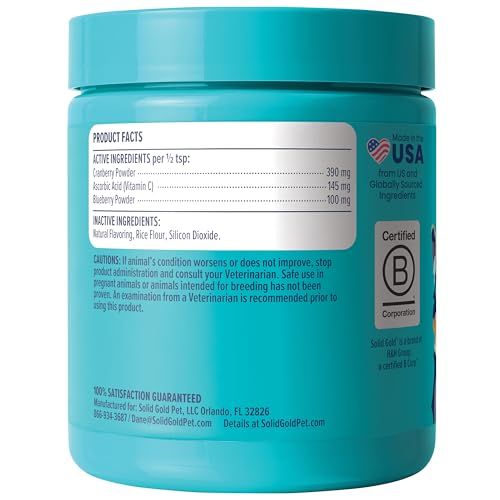 Solid Gold Berry Balance: rutina diaria para equilibrio urinario canino.